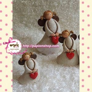 مجسمه فرشته قلب به دست کریسمسی وارداتی