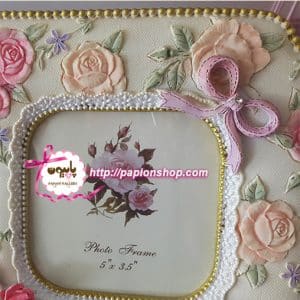 جزییات قاب عکس پنج فریم پلی استری اروپایی گل های رنگی