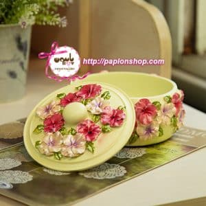 جاجواهری لوکس گلدار صدفی وارداتی