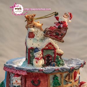 دکوری کریسمسی چراغدار آدم برفی و بابانوئل