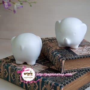 جفت مجسمه فیل سرامیکی