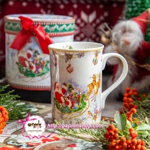 ماگ جعبه کادویی طرح بابانوئل