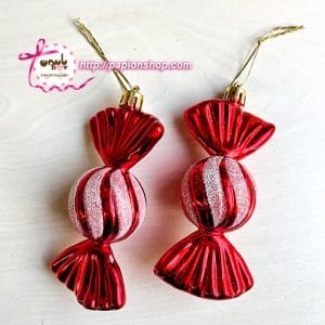آویز کریسمسی طرح شکلات آبنبات