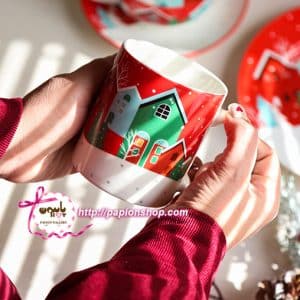 ماگ سرامیکی شهر برفی