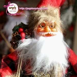 عروسک بابانوئل عینکی 30 سانت