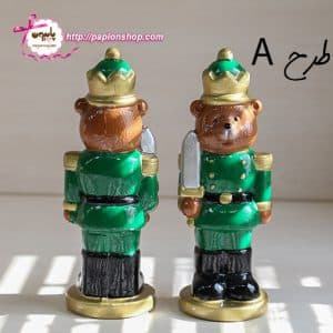مجسمه سرباز کریسمسی خرس تدی سایز بزرگ