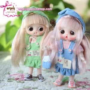 عروسک مفصلی دختر فشن با کیف دستی (وارداتی)