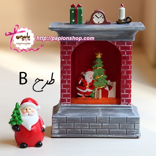 دکوری شومینه کریسمسی چراغدار (وارداتی)