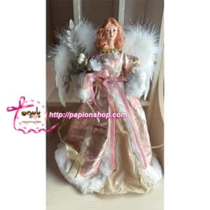 عروسک دکوری فرشته کریسمسی سایز بزرگ