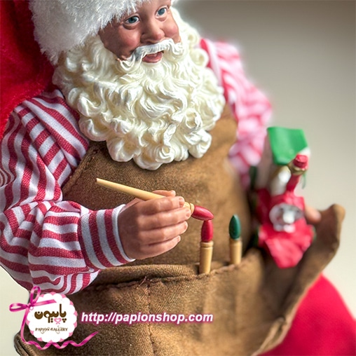 فیگور اروپایی بابانوئل نشسته نقاش