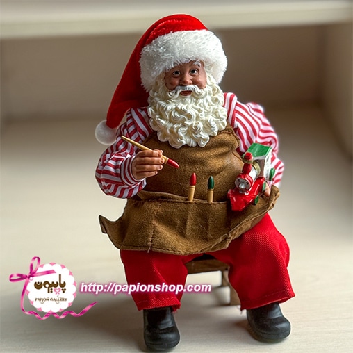 فیگور اروپایی بابانوئل نشسته نقاش