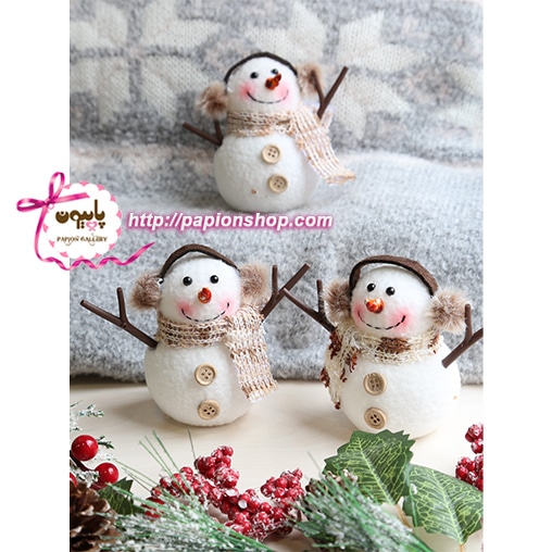 عروسک دکوری کریسمسی آدم برفی چراغدار