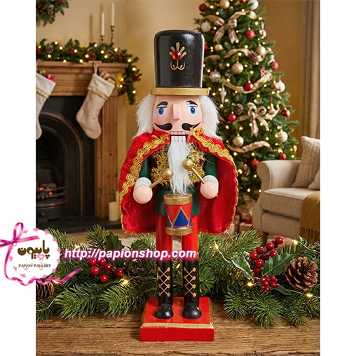 سرباز فندق شکن کریسمسی بزرگ طبل زن شنل پوش