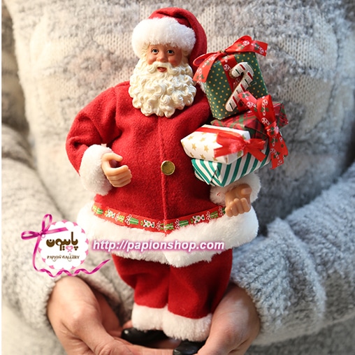 فیگور کریسمسی اروپایی بابانوئل کادو به دست