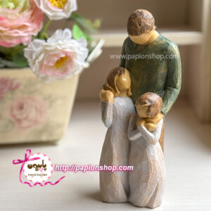 مجسمه پدر و دو دخترش طرح ویلوتری (وارداتی)