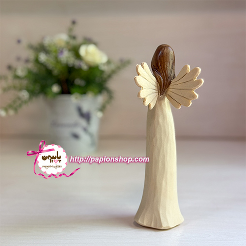 مجسمه فرشته بالدار قلب به دست (وارداتی)